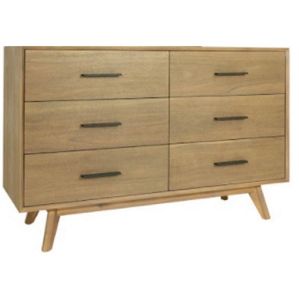 Cid Allie Dresser | 53" | 6 Drawers | Acacia Wood | Walnut