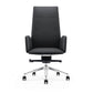 Cid 24 Inch Modern Office Chair Knee Tilt Sleek Tall Back Black By Casagear Home BM279511