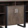 Zale 47 Inch Wood Buffet Sideboard Console 1 Cabinet Sled Base Brown By Casagear Home BM279737