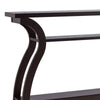 Jane 47 Inch Modern Curved Console Sofa Table 2 Shelves Wood Brown By Casagear Home BM279750