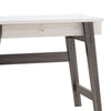 36 Inch Modern Console Sofa Side Table 2 Tone Wood White Distressed Grey By Casagear Home BM279754
