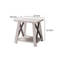 Tess 22 Inch Farmhouse End Table 1 Shelf Wood White Oak Distressed Grey By Casagear Home BM279758