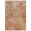 5 x 8 Modern Area Rug, Abstract Paint Art Design, Soft Fabric, Orange Brown By Casagear Home