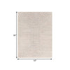 5 x 7 Modern Area Rug Simple Geometric Design Soft Fabric Cream Gray By Casagear Home BM280133