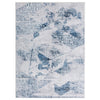Lexi 5 x 7 Modern Area Rug, Abstract Art Design, Soft Fabric, Blue, Gray By Casagear Home