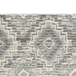Ari 5 x 7 Modern Area Rug Diamond Pattern Soft Fabric Cream Gray By Casagear Home BM280199