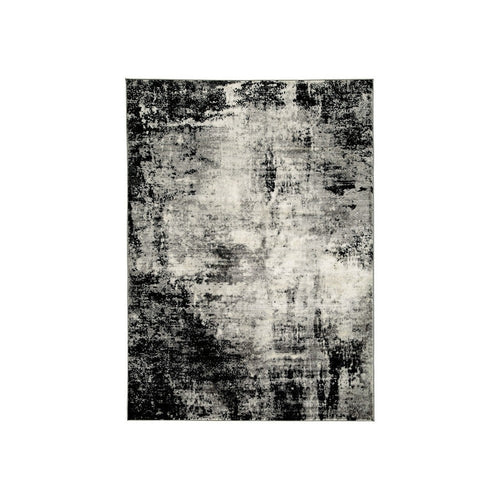 Jude Area Rug | 5 x 7 | Abstract Art Design | Black, Gray