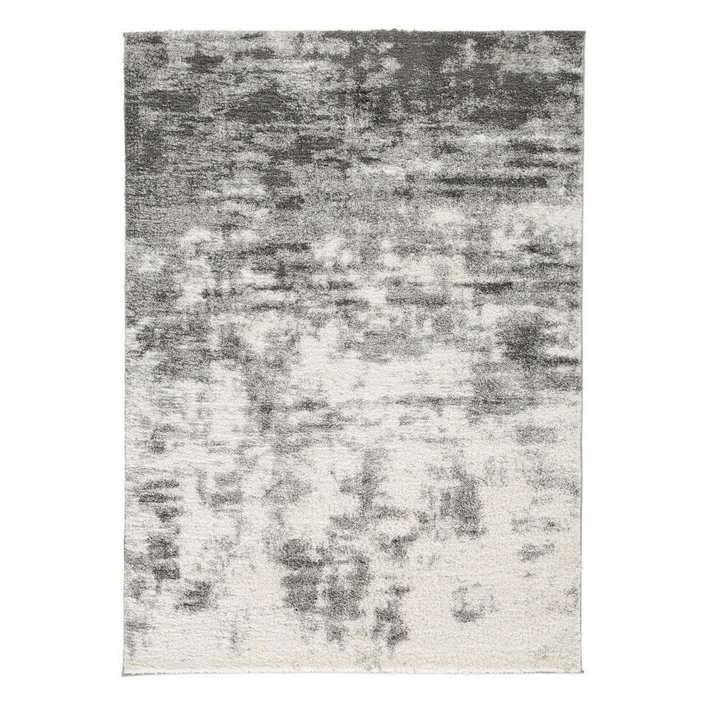 Pax Area Rug | 8 x 10 | Smoky Paint Design | Cream, Gray