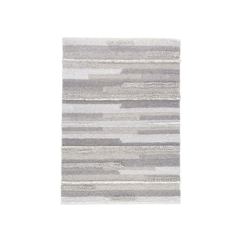 Ella Area Rug | 5 x 7 | Abstract Design | Soft Fabric | Stone Gray