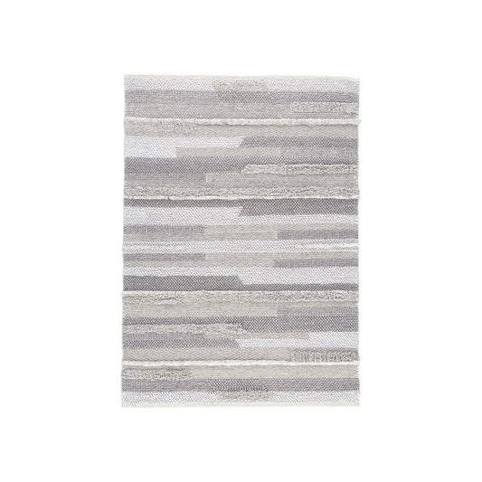 Ella Area Rug | 5 x 7 | Abstract Design | Soft Fabric | Stone Gray