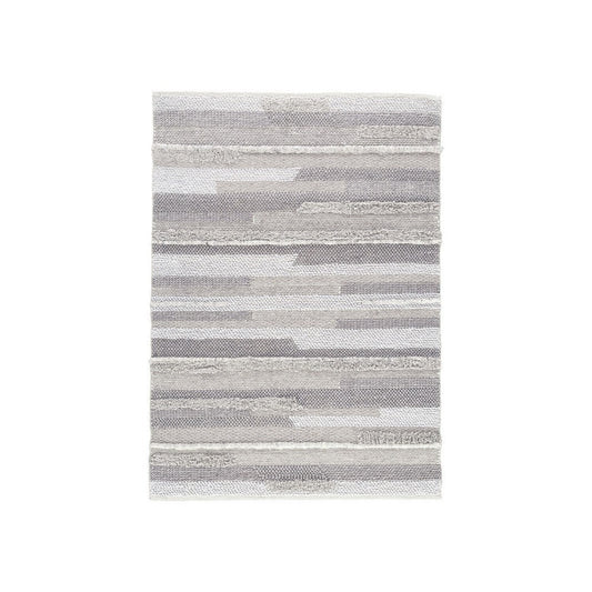 Ella 5 x 7 Modern Area Rug, Simple Abstract Design, Soft Fabric, Stone Gray By Casagear Home