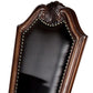 Loki 28 Inch Dining Armchair Nailhead Trim Faux Leather Set of 2 Brown By Casagear Home BM280262