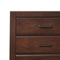 48 Inch Modern Tuscany Tall Dresser Chest 5 Drawers Metal Handles Brown By Casagear Home BM280266