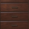 48 Inch Modern Tuscany Tall Dresser Chest 5 Drawers Metal Handles Brown By Casagear Home BM280266