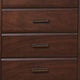 48 Inch Modern Tuscany Tall Dresser Chest 5 Drawers Metal Handles Brown By Casagear Home BM280266