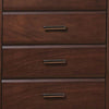 48 Inch Modern Tuscany Tall Dresser Chest 5 Drawers Metal Handles Brown By Casagear Home BM280266