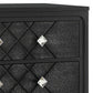 Vini 52 Inch Modern Glam Tall Dresser Chest 5 Drawers Diamond Knobs Black By Casagear Home BM280368