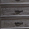 Eli 52 Inch Tall Dresser Chest 5 Drawers Bar Handles Weathered Brown By Casagear Home BM280376