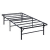 Adel Twin Bed | Low Profile | Foldable Metal Frame | Black