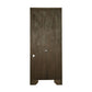 Tia 78 Inch 5 Tier Rubberwood Bookcase 3 Adjustable Shelves Oak Brown By Casagear Home BM280385