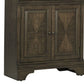 Tia 78 Inch Classic 3 Tier Rubberwood Bookcase 2 Door Cabinet Oak Brown By Casagear Home BM280386