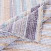Ysa 3 Piece Soft Cotton Queen Quilt Set Pastel Striped Multicolor By Casagear Home BM280435