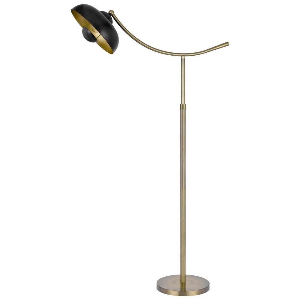 Arc Floor Lamp | 66" | Dome Shade | Dark Bronze, Brass