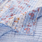 Joa 2 Piece Microfiber Twin Quilt Set Floral Print Lace Trim Multicolor By Casagear Home BM282007