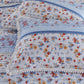 Joa 3 Piece Microfiber King Quilt Set Floral Print Lace Trim Multicolor By Casagear Home BM282009