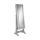 Cheval Mirror | 58" | Full Body | Jewelry Storage | LED | Silver