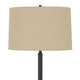 Ava 61 Inch Modern Floor Lamp Glass Tray Table 1 USB Port Dark Bronze By Casagear Home BM282146