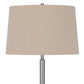 61 Inch Modern Floor Lamp Glass Tray Table 1 USB Port Antique Silver By Casagear Home BM282147