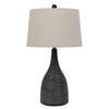 Table Lamp | 29" | Ceramic Body | Textured | Charcoal Black