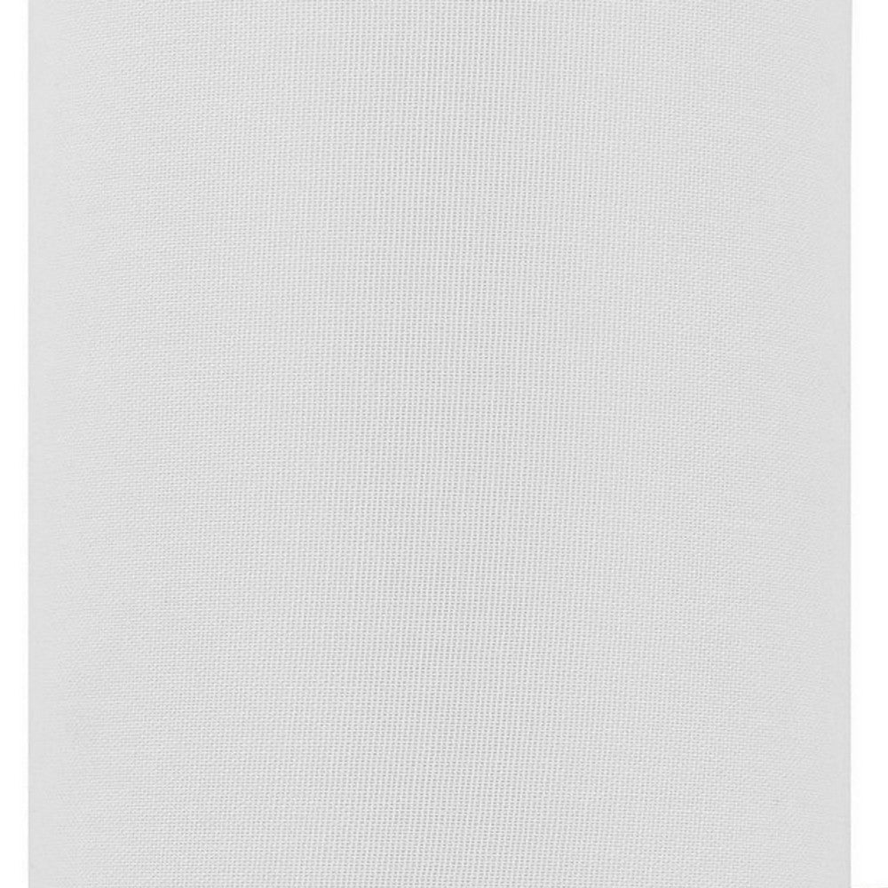 Liam 25 Inch Modern Wall Lamp Hardback Fabric Shade 1 LED Metal Silver By Casagear Home BM282177