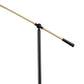 58 Inch Classic Metal Floor Lamp Adjustable Shade Height Gold Black By Casagear Home BM283118