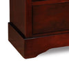 Liam 48 Inch 5 Drawer Wood Tall Dresser Chest Molded Trim Cherry Brown By Casagear Home BM283194