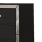 Eli 57 Inch Deluxe 7 Drawer Dresser Mirrored Trim Wood Frame Black By Casagear Home BM283200