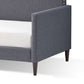 Ava Modern Daybed Softly Upholstered Polylinen Nailhead Trim Gray By Casagear Home BM283218