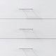 Vin 48 Inch Modern Tall Dresser Chest 5 Gliding Drawers Crisp White By Casagear Home BM283224