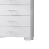 Vin 48 Inch Modern Tall Dresser Chest 5 Gliding Drawers Crisp White By Casagear Home BM283224