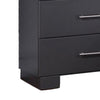 Vin 23 Inch Modern Nightstand 2 Drawers Simple Design Charcoal Gray By Casagear Home BM283226