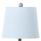 22 Inch Accent Table Lamp Cactus Designed Body Metal Base Blue White By Casagear Home BM283268