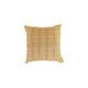 Soft Fabric Accent Throw Pillow | 22 x 22 | Woven Plaid Design | Yellow