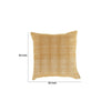 Lisa 22 x 22 Soft Fabric Accent Throw Pillow Woven Plaid Design Yellow By Casagear Home BM283484