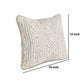 12 x 16 Square Linen Accent Throw Pillow Tribal Accent Piped Edges Ivory By Casagear Home BM283664