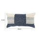 14 x 26 Lumbar Accent Throw Pillow Color Block Pattern Blue Gray White By Casagear Home BM283666