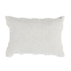 14 x 20 Lumbar Linen Accent Throw Pillow Tufted Diamond Pattern Ivory By Casagear Home BM283678