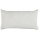 14 x 26 Lumbar Accent Throw Pillow Hand Pleated Vintage Ivory White By Casagear Home BM283679