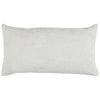 14 x 26 Lumbar Accent Throw Pillow Hand Pleated Vintage Ivory White By Casagear Home BM283679