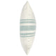 22 Inch Square Linen Accent Throw Pillow Stripe Design Eucalyptus White By Casagear Home BM283687
